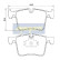 Brake Pad Set, disc brake PA-0106AF Japanparts, Thumbnail 2