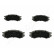 Brake Pad Set, disc brake PA-010AF Japanparts