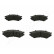 Brake Pad Set, disc brake PA-010AF Japanparts, Thumbnail 2