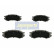 Brake Pad Set, disc brake PA-010AF Japanparts