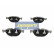 Brake Pad Set, disc brake PA-0122AF Japanparts