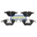 Brake Pad Set, disc brake PA-0126AF Japanparts