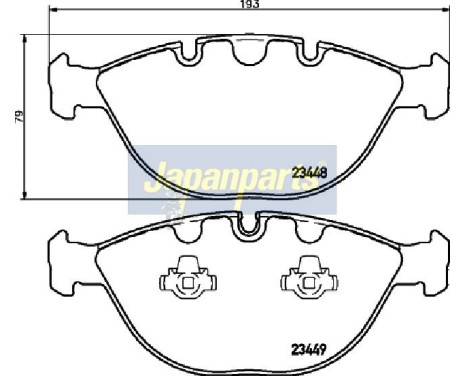 Brake Pad Set, disc brake PA-0131AF Japanparts, Image 2