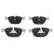 Brake Pad Set, disc brake PA-0132AF Japanparts