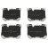 Brake Pad Set, disc brake PA-0133AF Japanparts
