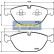 Brake Pad Set, disc brake PA-0134AF Japanparts, Thumbnail 2