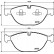 Brake Pad Set, disc brake PA-0134AF Japanparts, Thumbnail 2