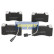 Brake Pad Set, disc brake PA-0204AF Japanparts