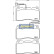 Brake Pad Set, disc brake PA-0204AF Japanparts, Thumbnail 2