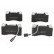 Brake Pad Set, disc brake PA-0204AF Japanparts