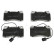 Brake Pad Set, disc brake PA-0207AF Japanparts