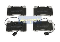 Brake Pad Set, disc brake PA-0207AF Japanparts