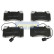 Brake Pad Set, disc brake PA-0207AF Japanparts