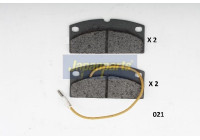 Brake Pad Set, disc brake PA-021AF Japanparts
