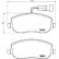 Brake Pad Set, disc brake PA-0220AF Japanparts, Thumbnail 2