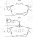 Brake Pad Set, disc brake PA-0221AF Japanparts, Thumbnail 2