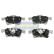 Brake Pad Set, disc brake PA-0221AF Japanparts