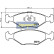 Brake Pad Set, disc brake PA-0223AF Japanparts, Thumbnail 2
