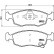 Brake Pad Set, disc brake PA-0228AF Japanparts, Thumbnail 2