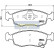 Brake Pad Set, disc brake PA-0228AF Japanparts, Thumbnail 2