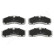 Brake Pad Set, disc brake PA-0233AF Japanparts