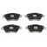 Brake Pad Set, disc brake PA-0248AF Japanparts