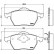 Brake Pad Set, disc brake PA-0312AF Japanparts, Thumbnail 2