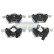 Brake Pad Set, disc brake PA-0313AF Japanparts