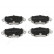 Brake Pad Set, disc brake PA-0318AF Japanparts