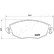 Brake Pad Set, disc brake PA-0318AF Japanparts, Thumbnail 2