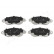 Brake Pad Set, disc brake PA-0323AF Japanparts