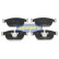 Brake Pad Set, disc brake PA-0333AF Japanparts