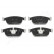 Brake Pad Set, disc brake PA-0333AF Japanparts