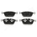 Brake Pad Set, disc brake PA-0334AF Japanparts