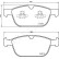 Brake Pad Set, disc brake PA-0334AF Japanparts, Thumbnail 2