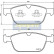 Brake Pad Set, disc brake PA-0334AF Japanparts, Thumbnail 2