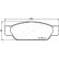 Brake Pad Set, disc brake PA-0338AF Japanparts, Thumbnail 2