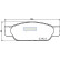 Brake Pad Set, disc brake PA-0338AF Japanparts, Thumbnail 2