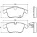 Brake Pad Set, disc brake PA-0340AF Japanparts, Thumbnail 2