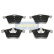 Brake Pad Set, disc brake PA-0341AF Japanparts