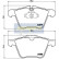 Brake Pad Set, disc brake PA-0341AF Japanparts, Thumbnail 2