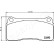 Brake Pad Set, disc brake PA-0343AF Japanparts, Thumbnail 2