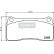 Brake Pad Set, disc brake PA-0343AF Japanparts, Thumbnail 2