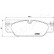 Brake Pad Set, disc brake PA-0345AF Japanparts, Thumbnail 2