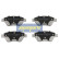Brake Pad Set, disc brake PA-0400AF Japanparts
