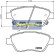 Brake Pad Set, disc brake PA-0400AF Japanparts, Thumbnail 2