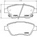 Brake Pad Set, disc brake PA-0400AF Japanparts, Thumbnail 2