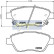 Brake Pad Set, disc brake PA-0400AF Japanparts, Thumbnail 2
