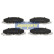 Brake Pad Set, disc brake PA-0405AF Japanparts
