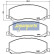 Brake Pad Set, disc brake PA-0405AF Japanparts, Thumbnail 2
